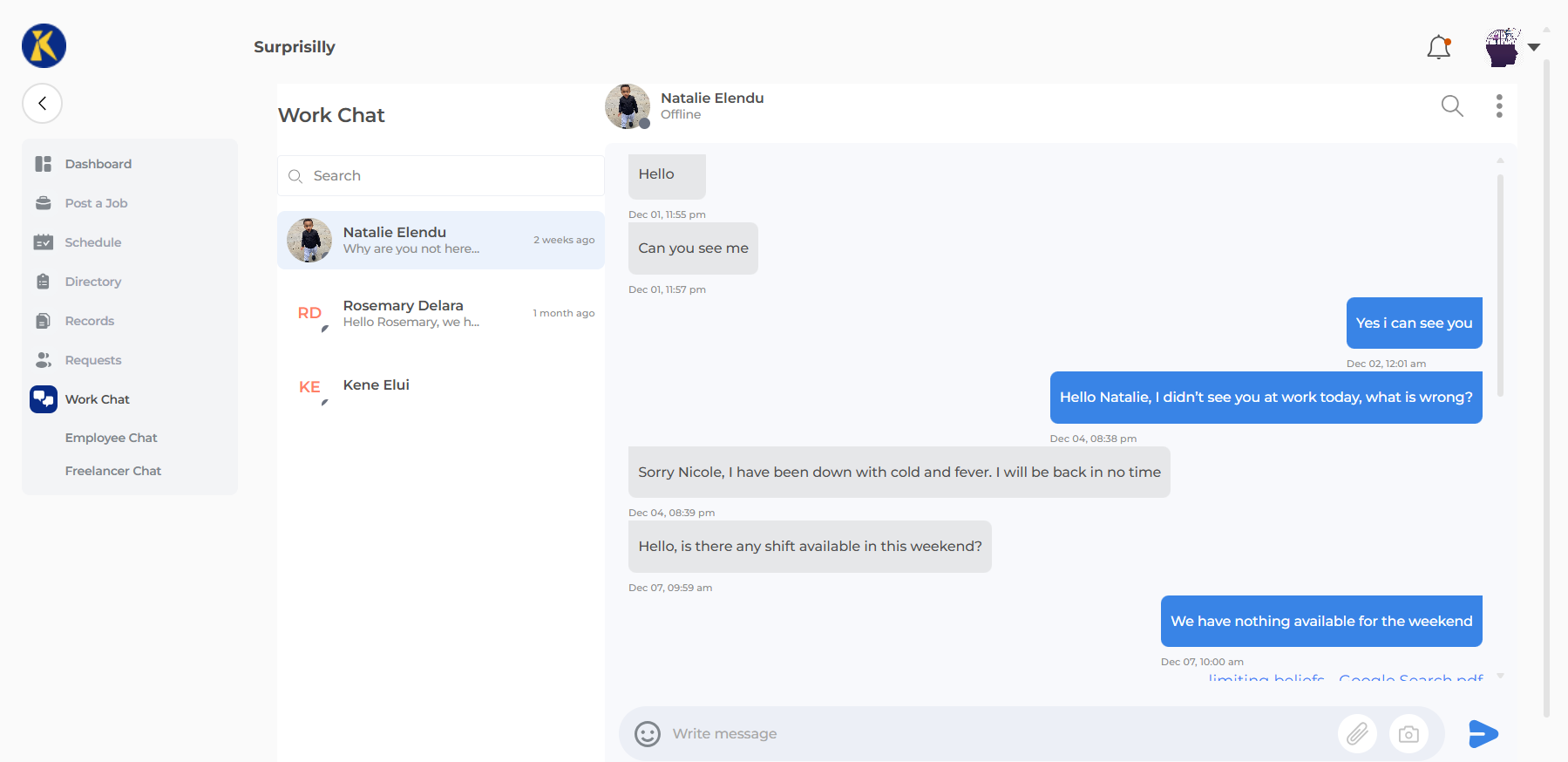 Internal Communication Preview